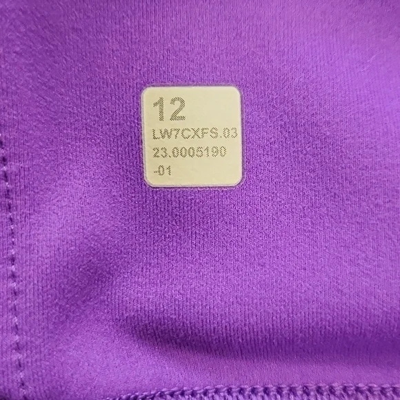 Lululemon Wunder Train Mesh Panel High-Rise Short 6" Atomic Purple Womens Sz 12 - Picture 2 of 8